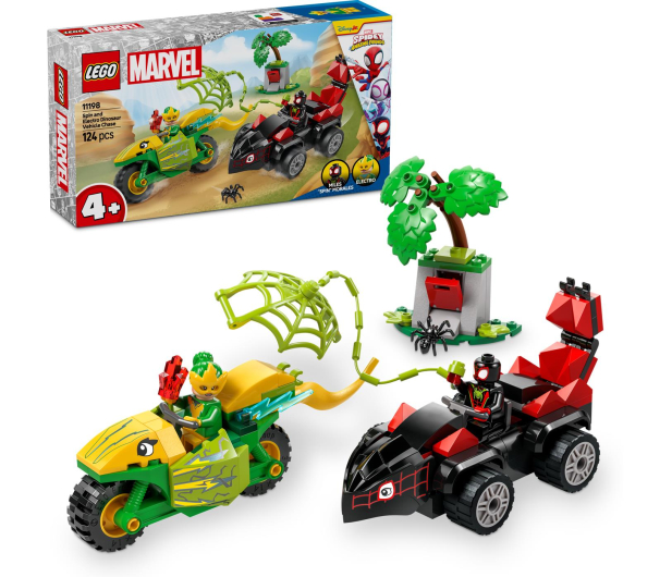 LEGO Marvel Spidey 11198 Dinościgacze Spina i Electro 4+ - 1299004 - zdjęcie 2